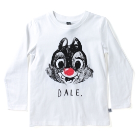 Kid Collective Chip and Dale Long Sleeve Tee White